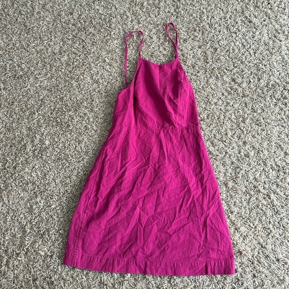 FREE PEOPLE 100% Cotton Tie Back Mini Dress - Picture 2 of 5